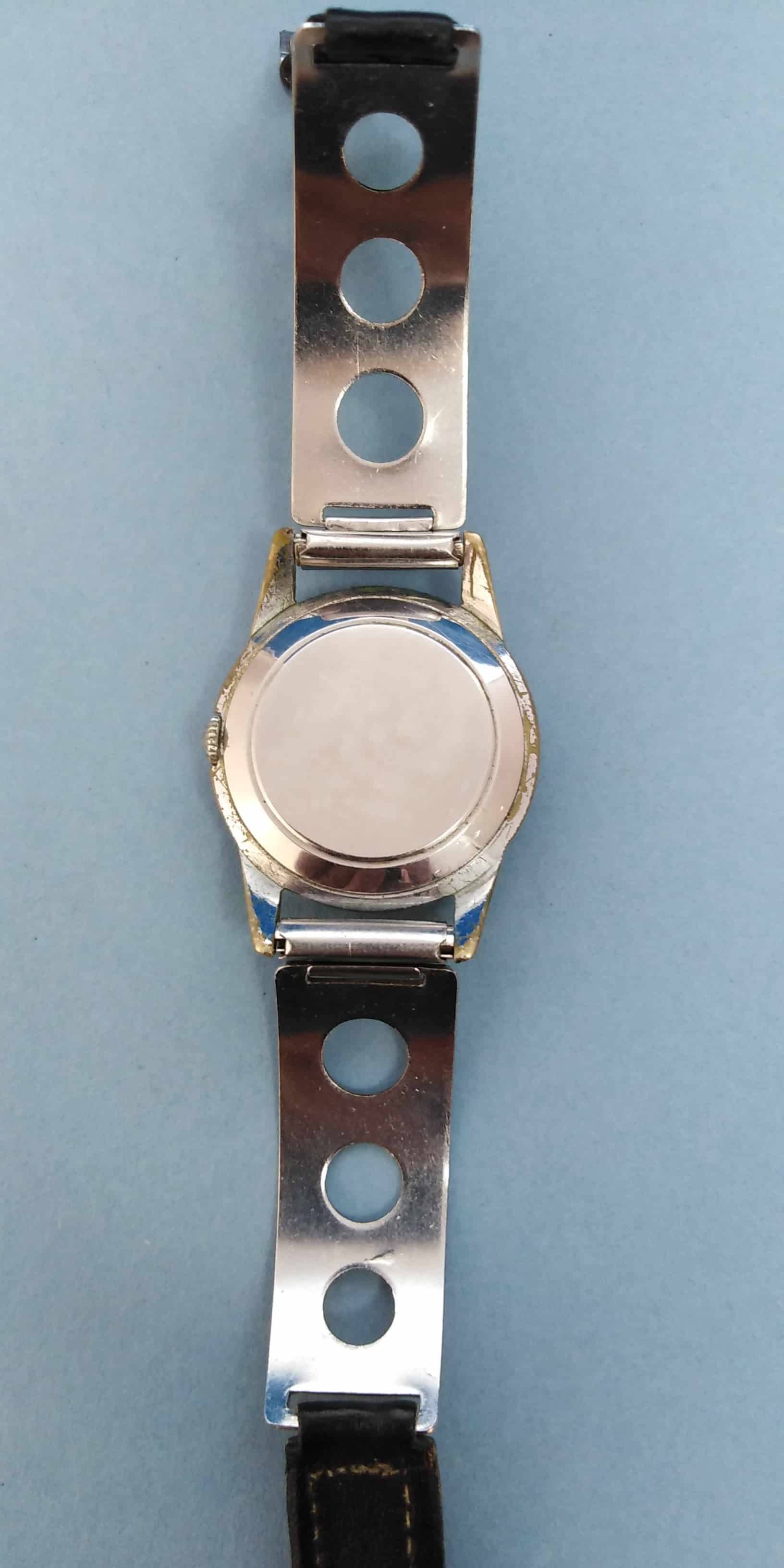 Vintage 1960s/70s Men's Everite Junior Manual Wind Watch – Rare Retro Hybrid Rally Strap